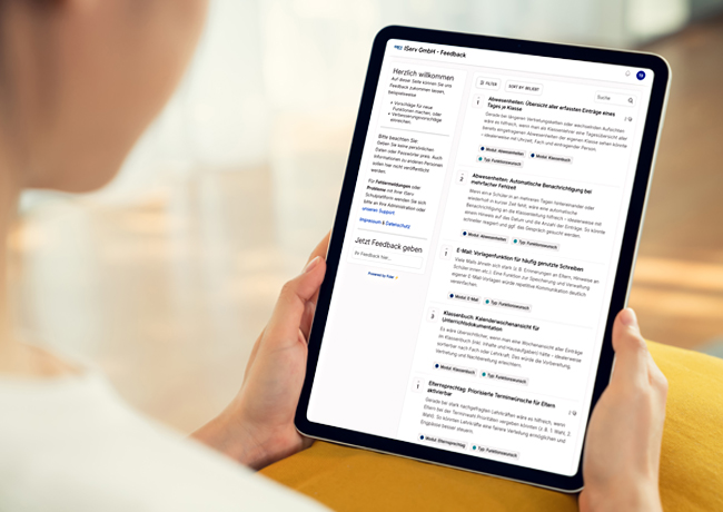 Teaser zum Modul Abwesenheiten